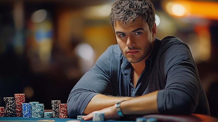 Meja dealer langsung berkualitas HD di studio sedap togel setelah deposit GoPay